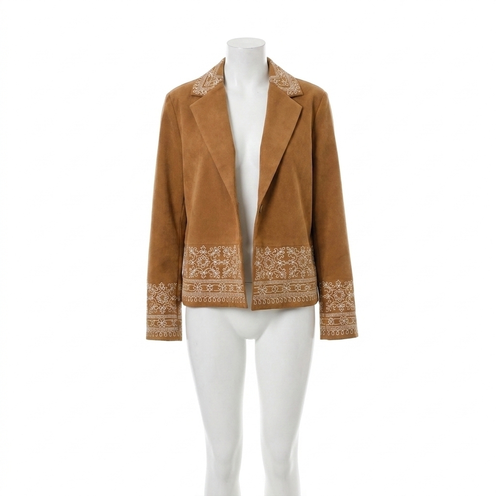 NEW BLUE B sedona stitch jacket in tan